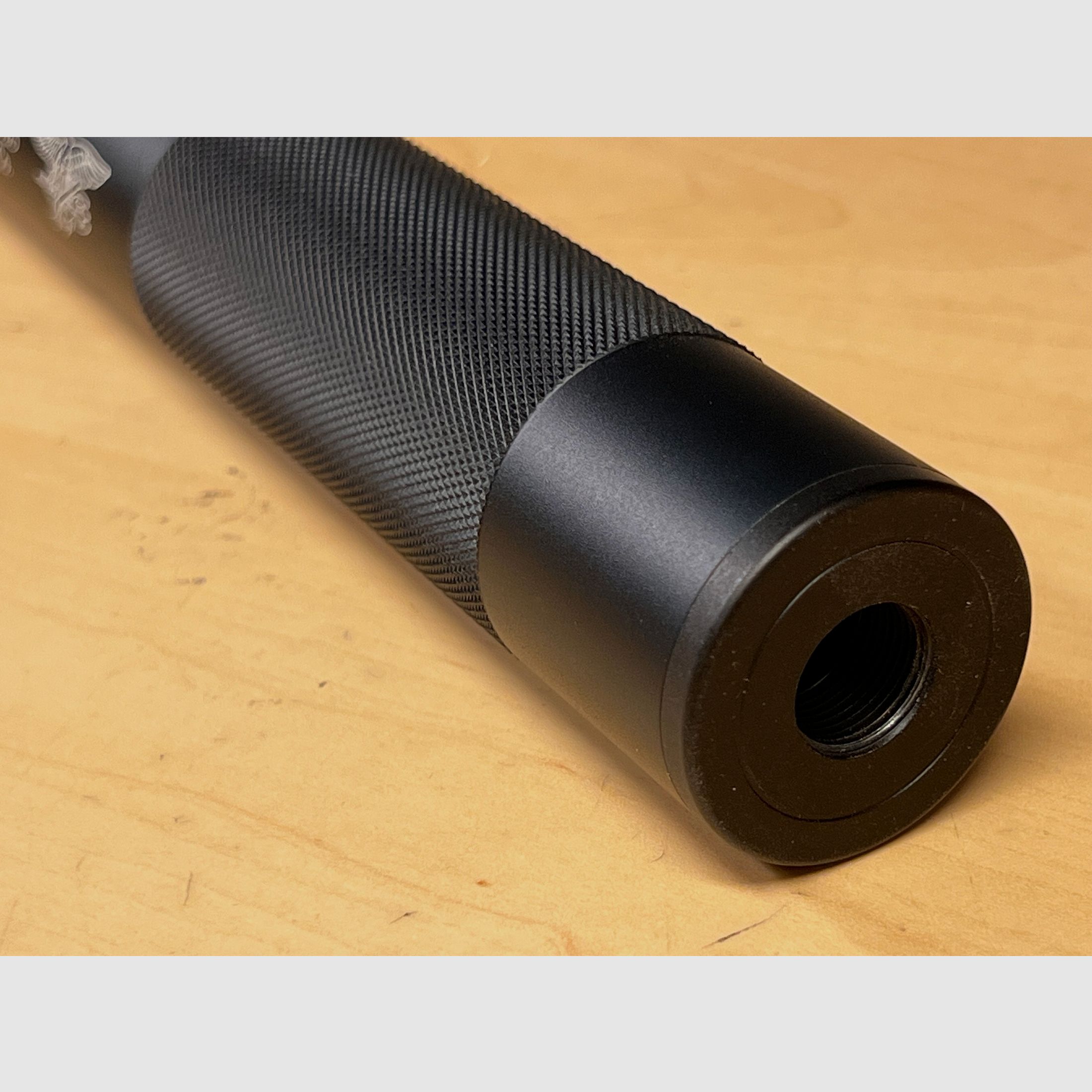 Decorative sound suppressor Navy Seal for Airsoft with M14 negative thread metal version black type 3