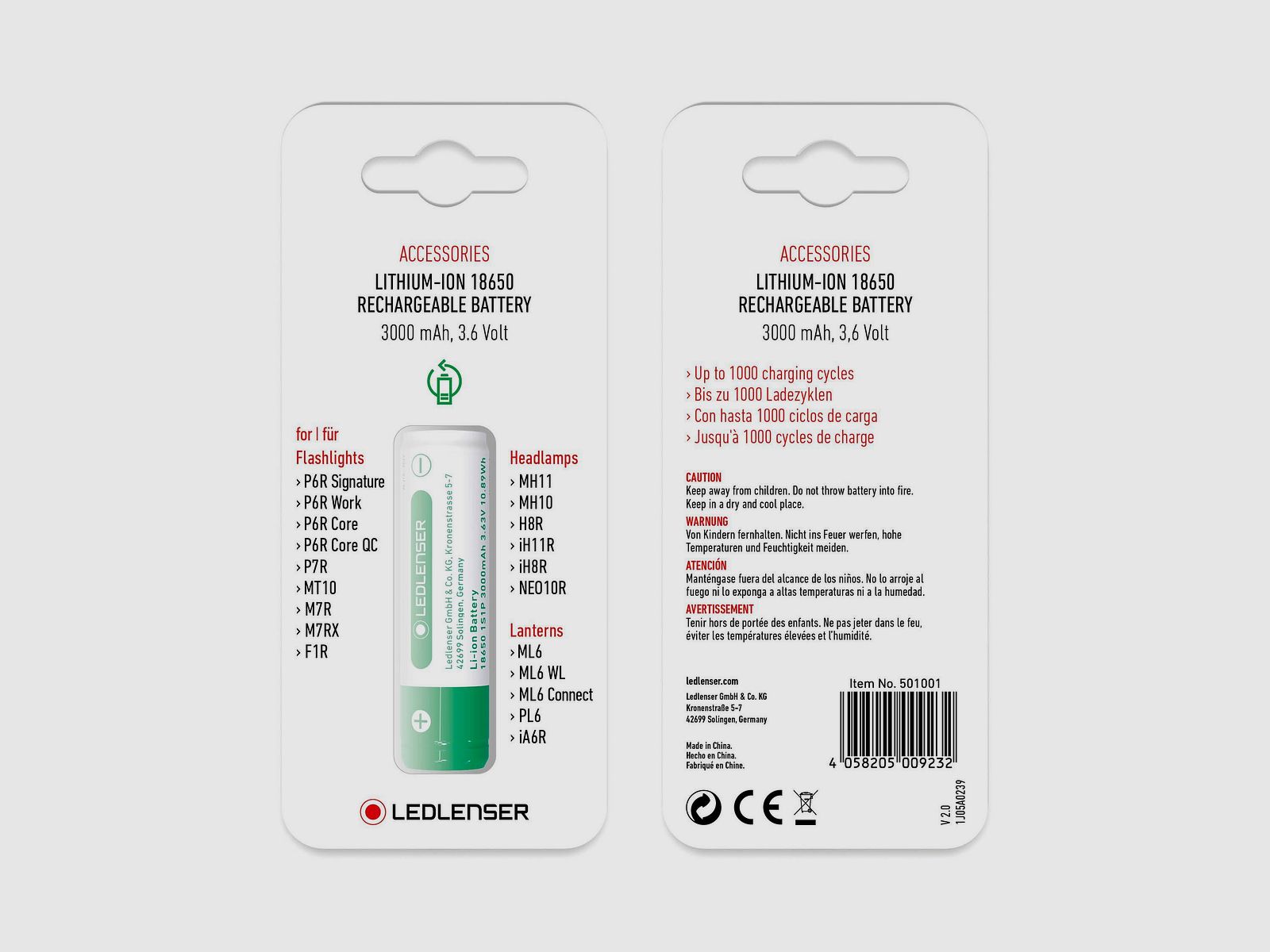 Ledlenser Akku Li-Ion 3,6 V / 3000 mAh, Bild 3 von 6