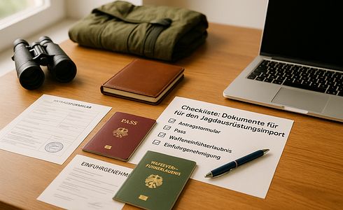 Checkliste: Dokumente für den Jagdausrüstungsimport