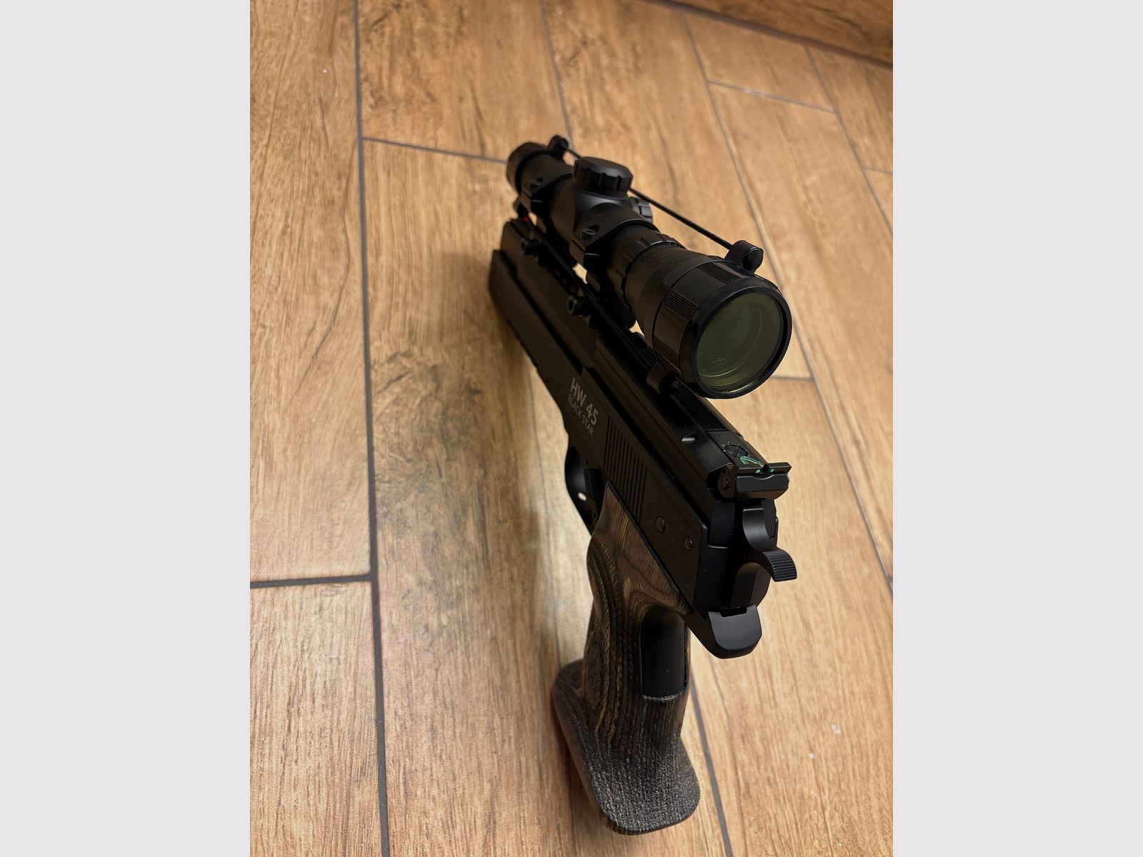 Weihrauch Sport Luftpistole HW 45 Black Star Komplett Set nur 1 mal benutzt