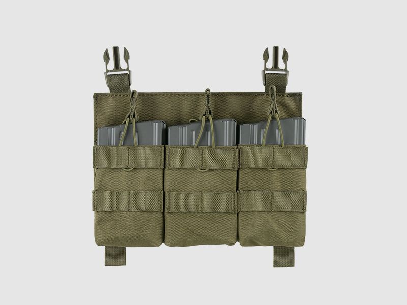 Buckle Up Triple SR25/AR-10/M14/SCAR-H Pouch Panel - OD