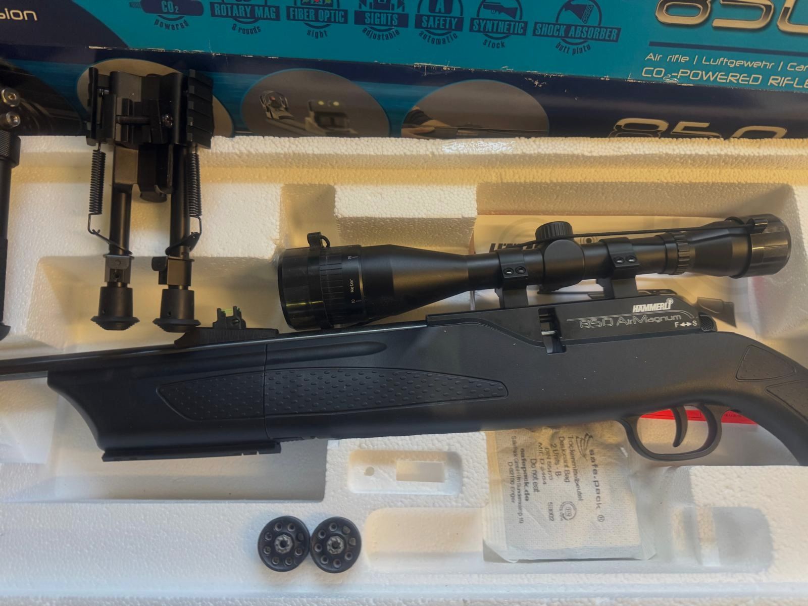Umarex 850 M2 XT Kit CO2 Luftgewehr im Kaliber 4,5mm (UVP 475€)