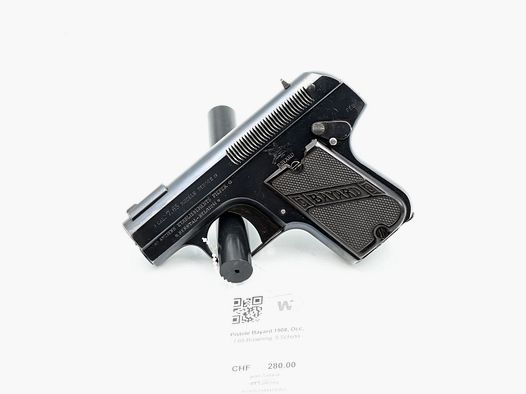 Pistolet Bayard 1908, d'occasion, 7.65 Browning, 5 coups