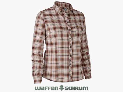 Deerhunter Blouse Dames Louisa Oranje Ruit