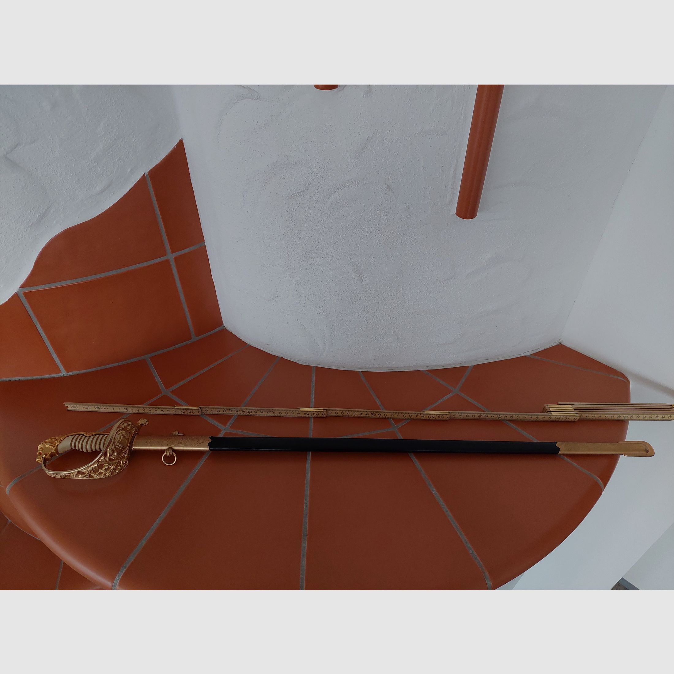 WKC sabel / degen, Colombia, 24 karaat verguld, prijs naar overeenstemming