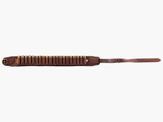 Cartouchières croupon ciré marron à tubes - Country Sellerie - 25 tubes Cal.12