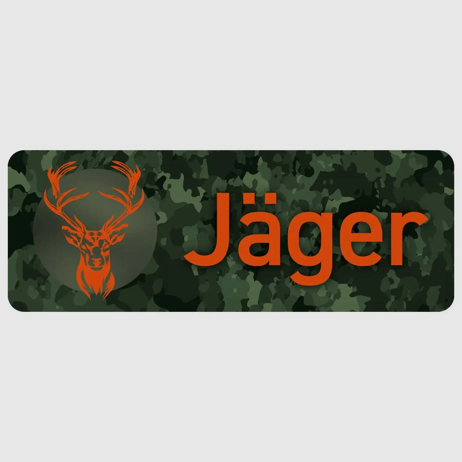 Wilde Hilde Original Magnet Sign "Hunter" Camo/Orange