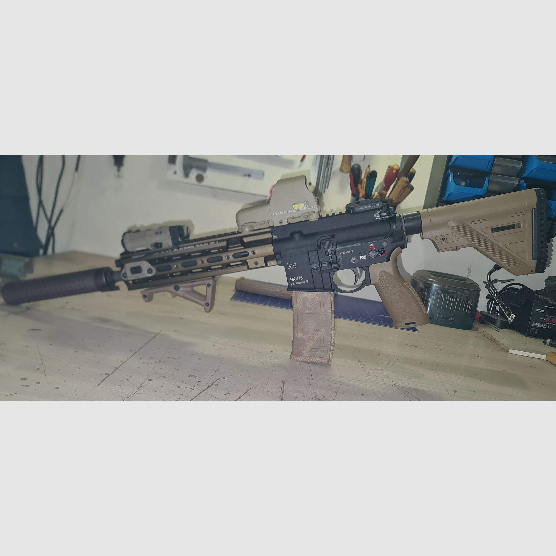 Hk 416 a5 Umbau mit Glock 17gen 5