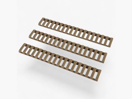 German Tactical Systems Ladder Picatinny Rail Cover 18-Slot – Black/FDE