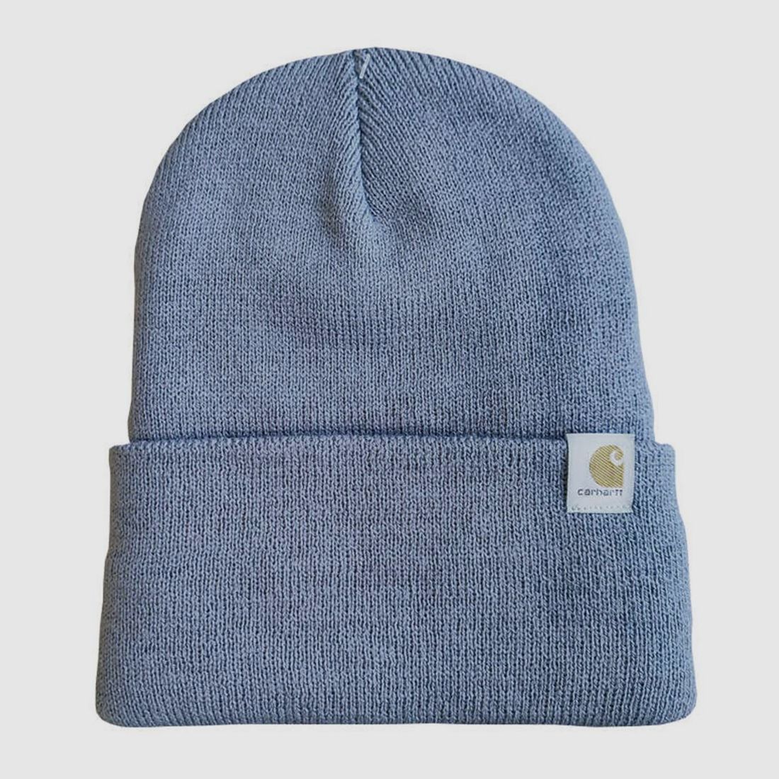 Czapka zimowa z haftowanym logiem Carhartt Teller Hat w kolorze szarym, zdjęcie 2 z 2