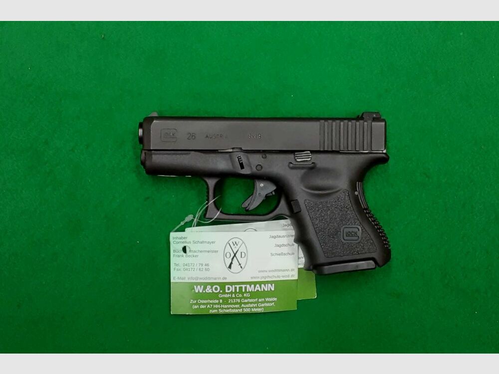 Glock pistol model 26 9mm Luger