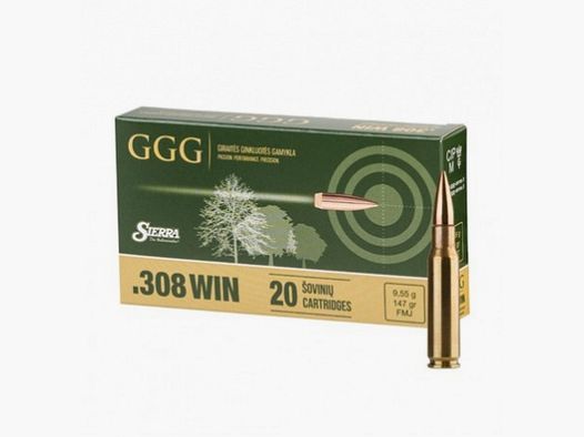 Amunicja GGG kal. 308Win FMJ GPX11 (147GRN) (1009156)