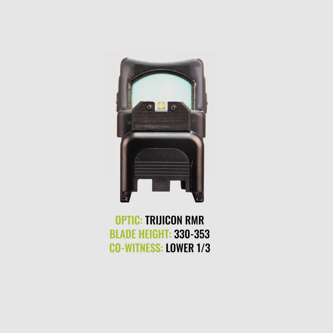 NIGHT FISION Glock 17/19/34 Stealth Tritium Sight 330-353 YB, image 3 of 6