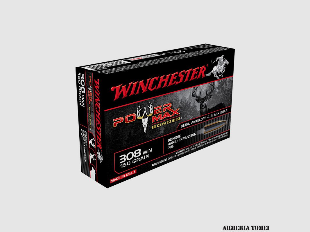 WINCHESTER – 308 WIN 150GR POWER MAX BONDED, image 1 of 2