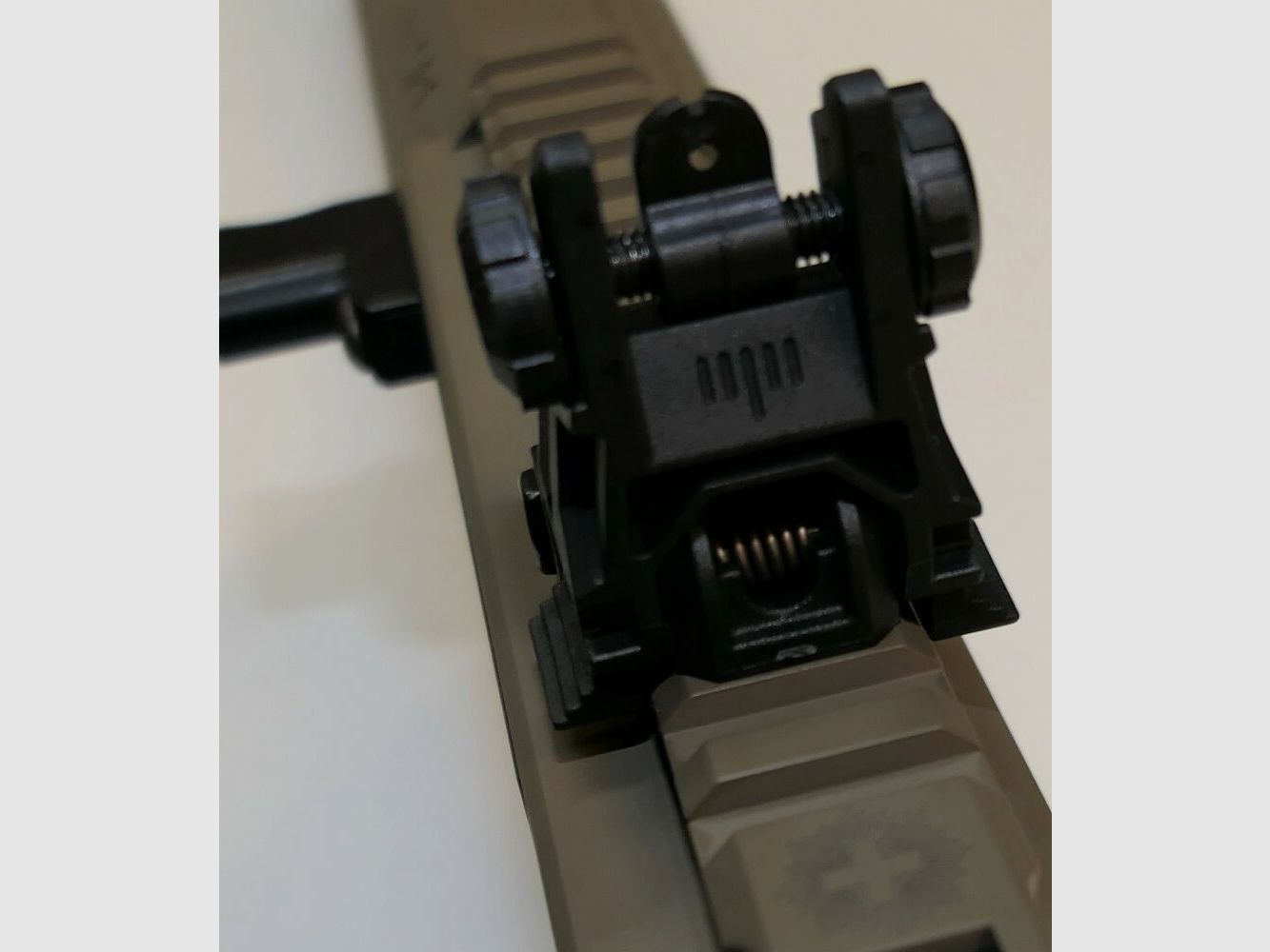 GWMH Selbstladebüchse GWMH SPC-SPORTER A4 17" (SWISS PISTOL CARBINE) FDE Kal.9x19 AR15 Glock Magazin