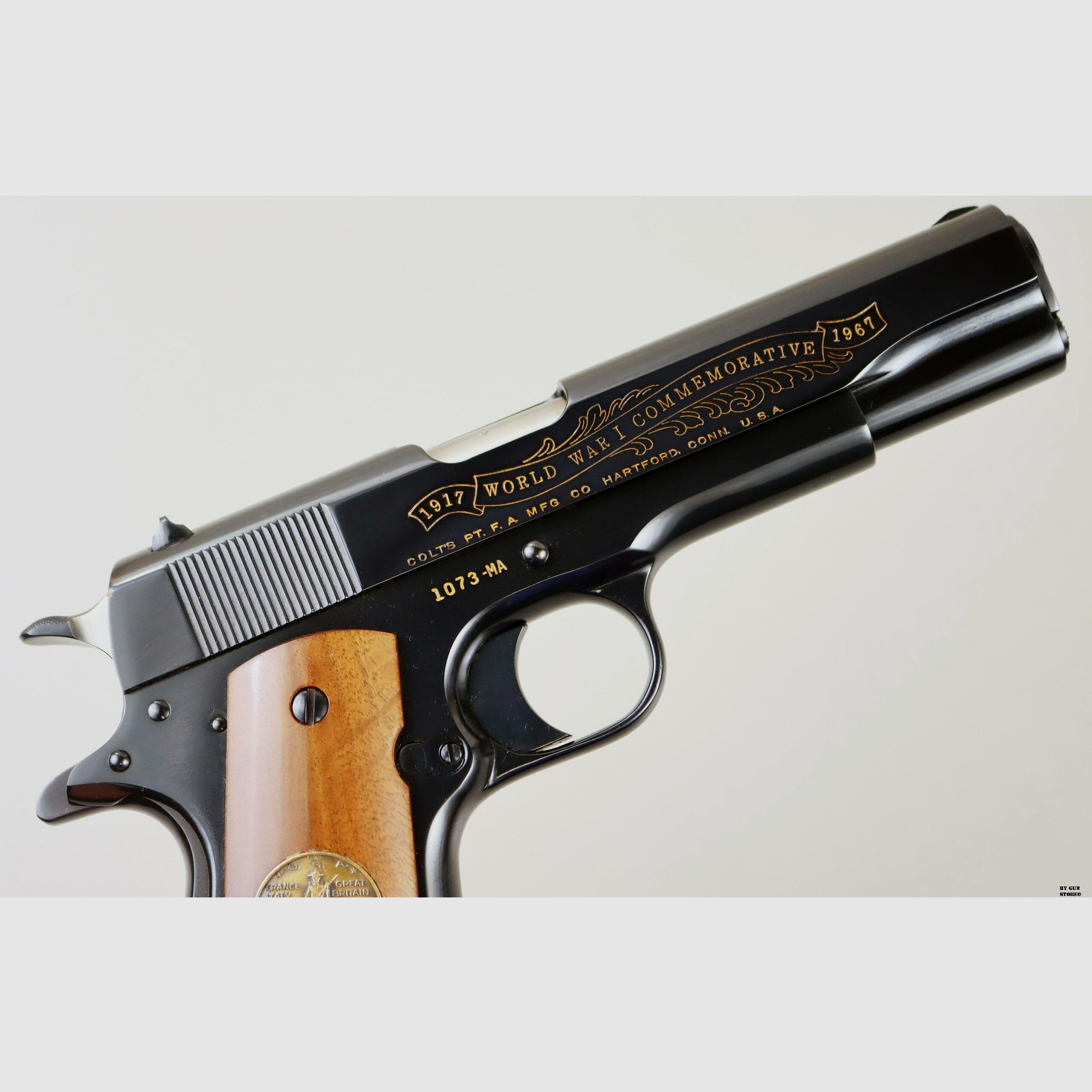 Colt pistool model 1911 Meuse Argonne Commemorative kal. 45 ACP matr. 1073MA, afbeelding 8 van 11