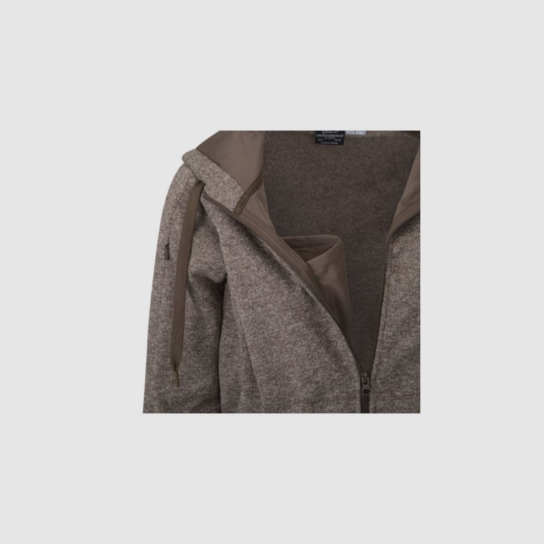 COVERT TACTICAL HOODIE (Fullzip), Melange Light Tan, Bild 4 von 6