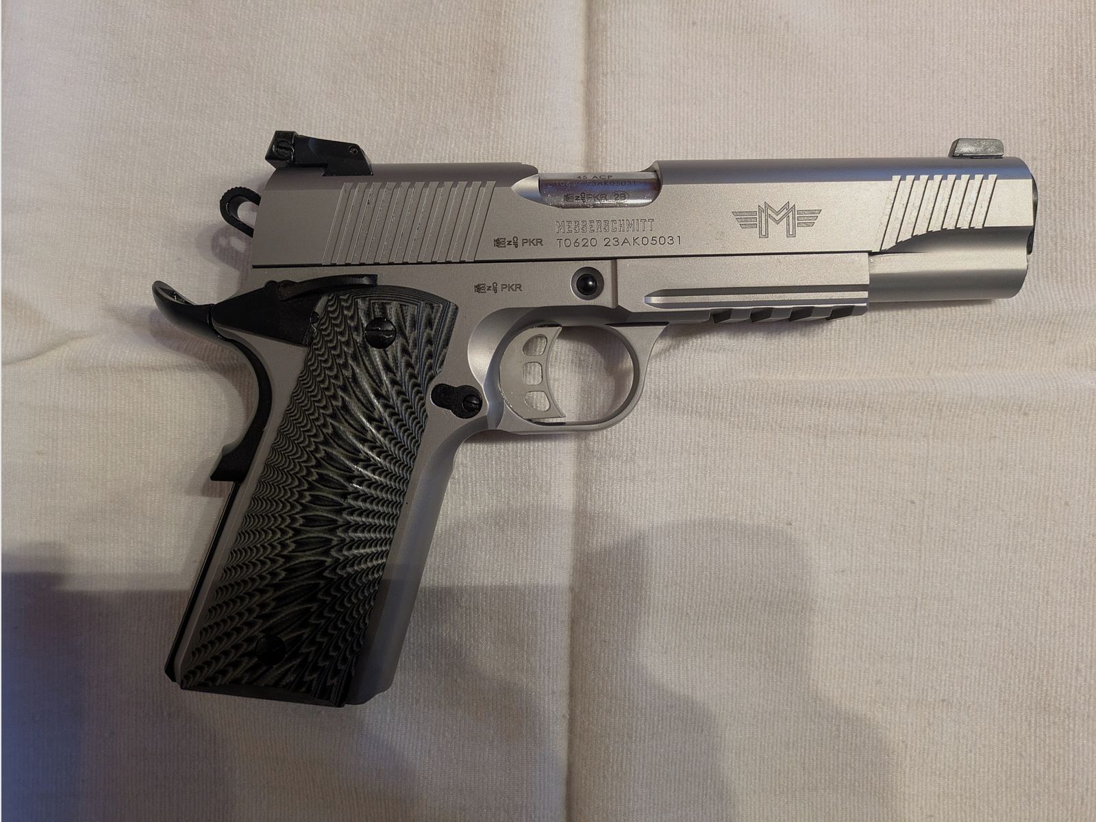 Messerschmitt ME1911 - Silber - 5 Zoll - .45Auto