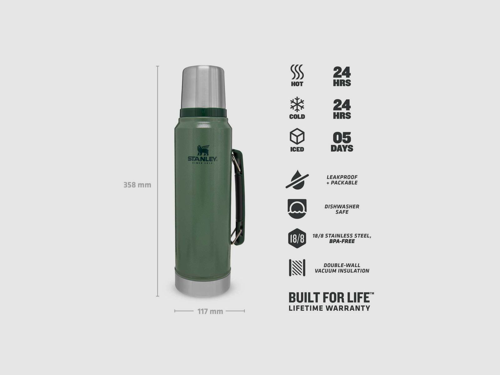 STANLEY Classic Vacuum Bottle 1.0 Liter