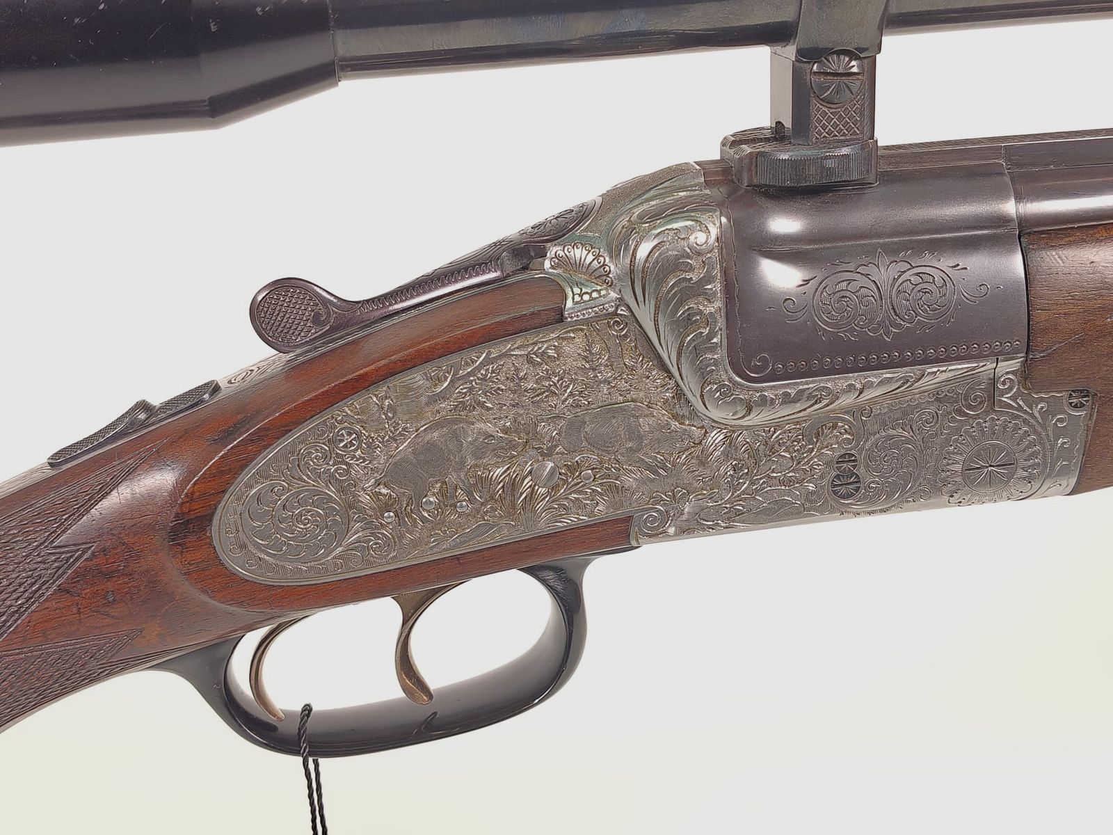 Friedrich Wilhelm Heym Mod. 22 SS side-lock double rifle 7x65R with Zeiss Diasta