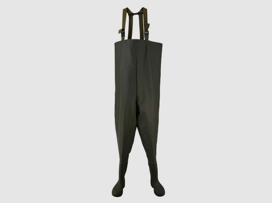 Ultra-resistente PVC-waders met geïntegreerde waterdichte zak, afbeelding 2 van 8