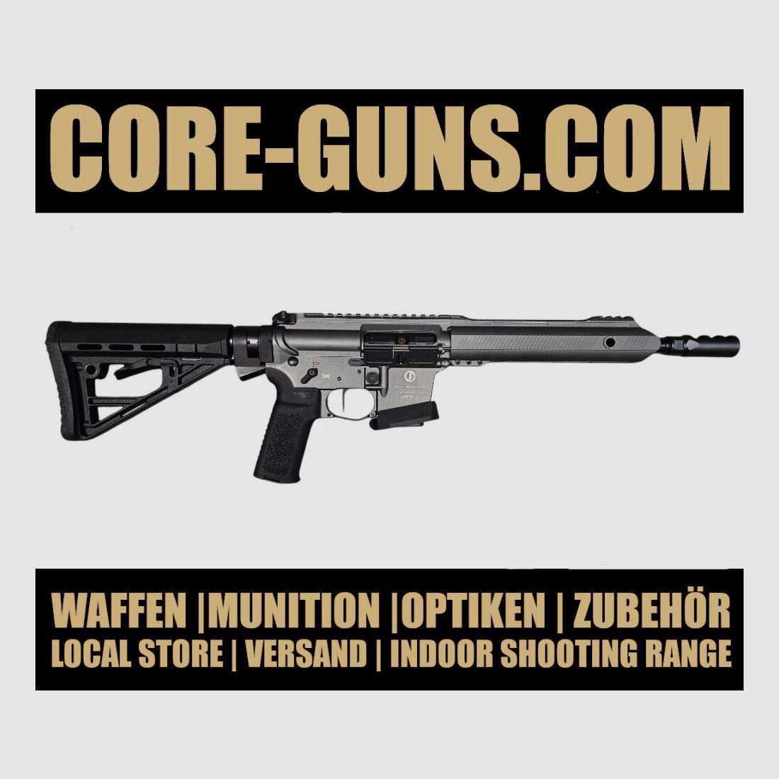 SCHMEISSER AR15-9 S4F Dynamic PCC Gris Sport 10,5“ rifle semiautomática disponible de inmediato - PVP: 2399€