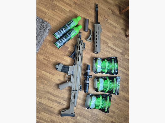 WE MSK Masada Open Bolt GBB in Tan