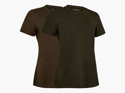 Pack de 2 T-shirts pour femmes - Fallen leaf / Timber - Taille femme : 46