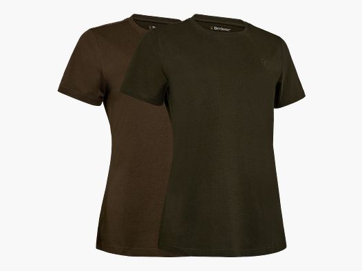 Pack de 2 T-shirts pour femmes - Fallen leaf / Timber - Taille femme : 46