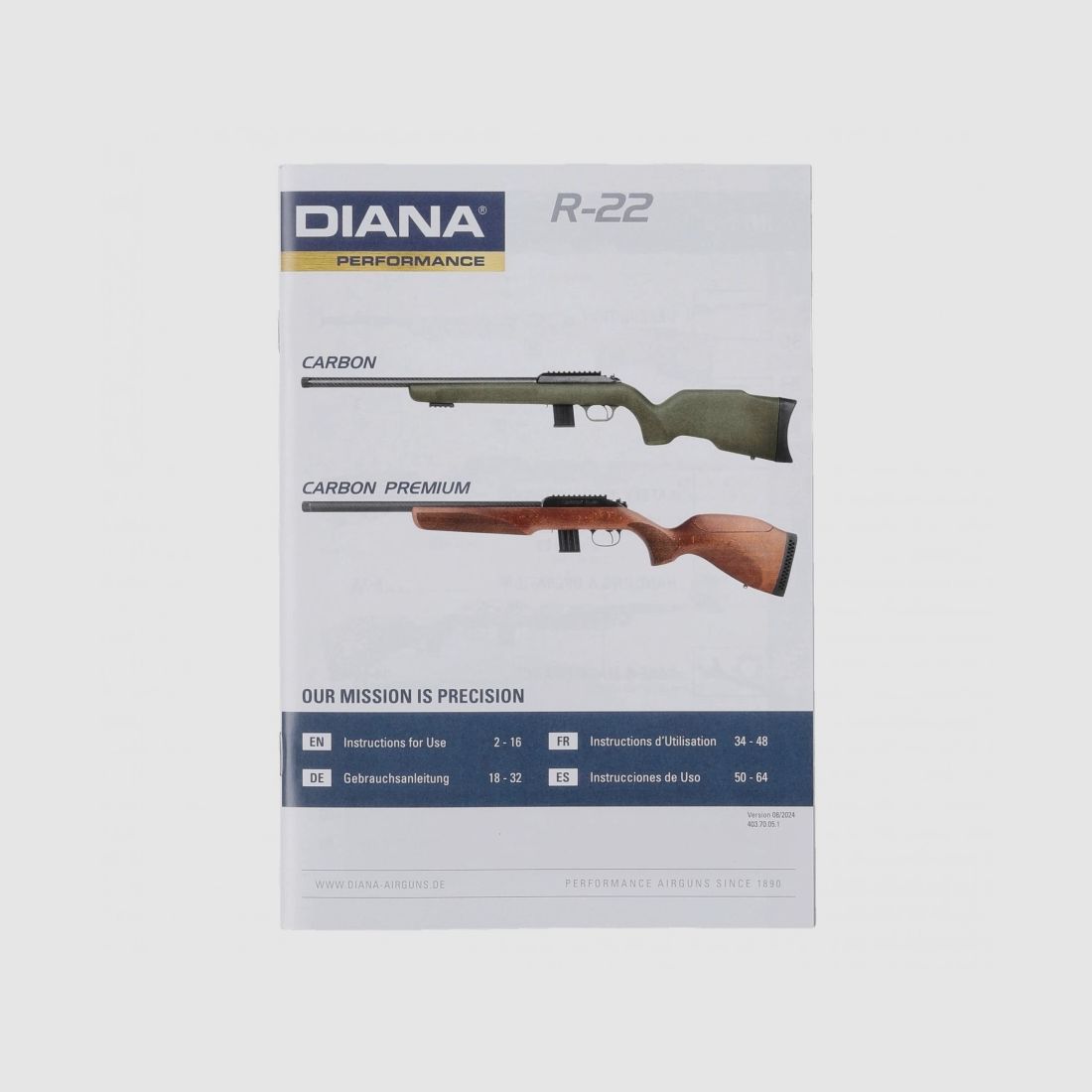 Karabinek Diana R-22 Carbon Black kal.22 LR, zdjęcie 11 z 11