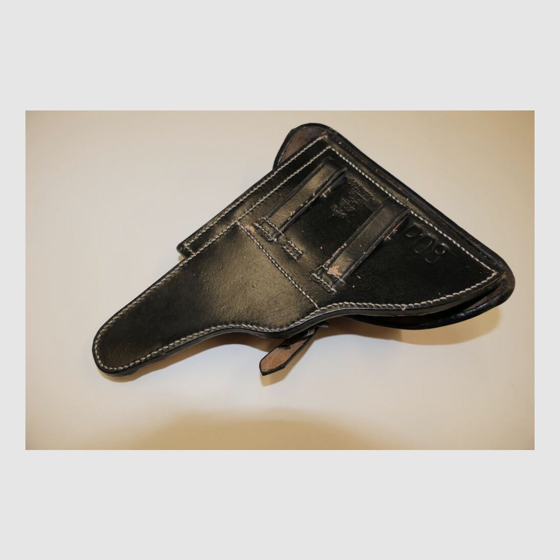 Egleuner GmbH WH Holster MAUSER P08 Luger, Leder Schwarz neufertigung / Reproduktion P.08