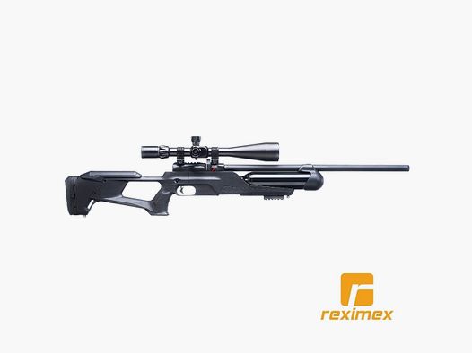 PCP-Gewehr Reximex Accura Kaliber 4,50 mm. Kunststoff Schwarz. 24 Joule.