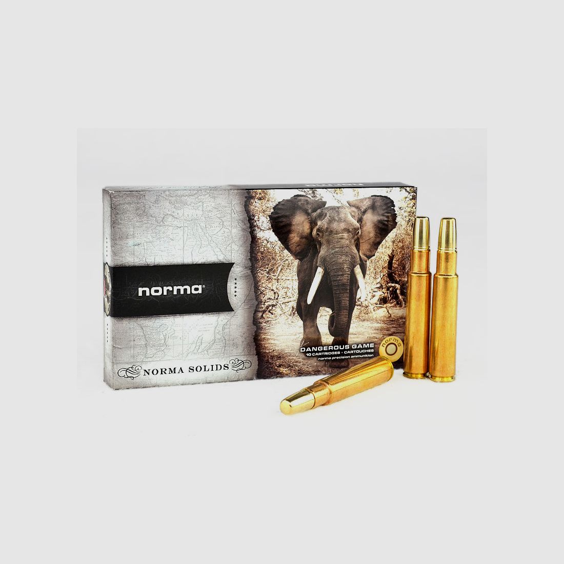 NORMA AFRICAN PH .416 Rigby, SOLID 400 grs 1 paquete (10 disparos a 13,29 € cada uno*)