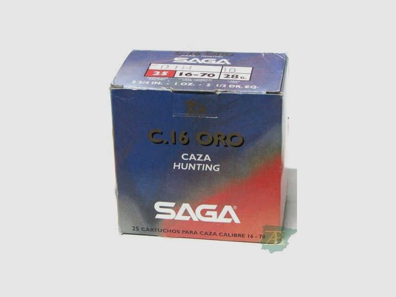 Patronenkasten SAGA Kal. 16 GOLD 28GR