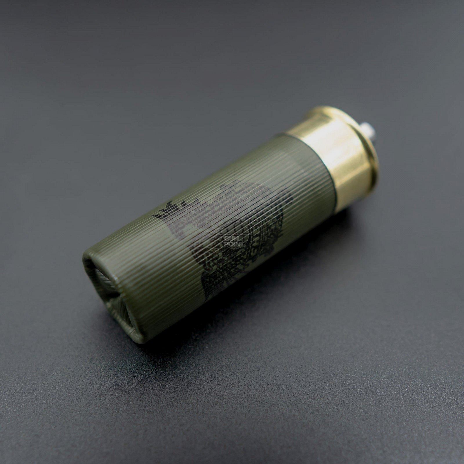 BULLET KEYCHAIN 12/70 Slug Grn