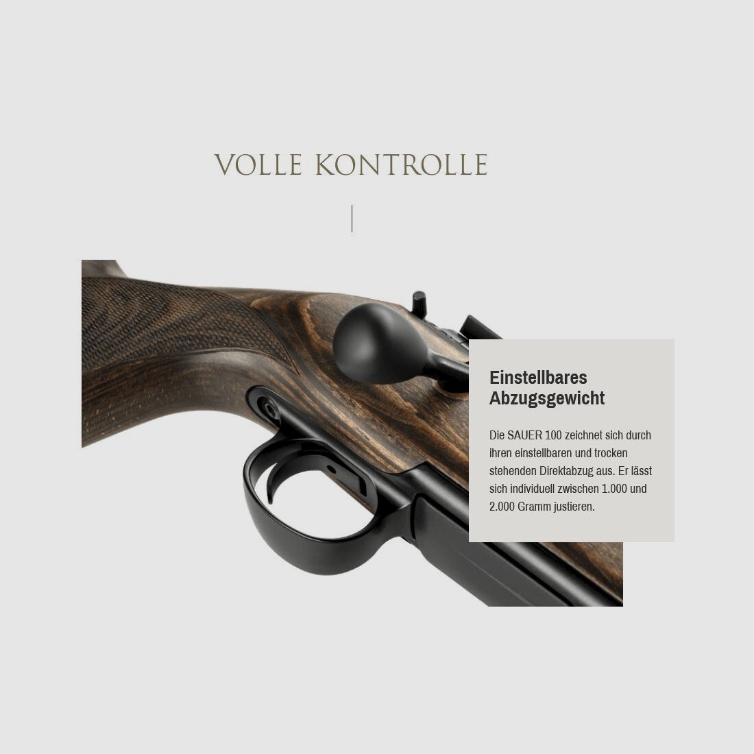 J.P. Sauer & Sohn SAUER 100 FIELDSHOOT Matchlauf LL 62 cm 6,5 Creedmoor + Gewinde