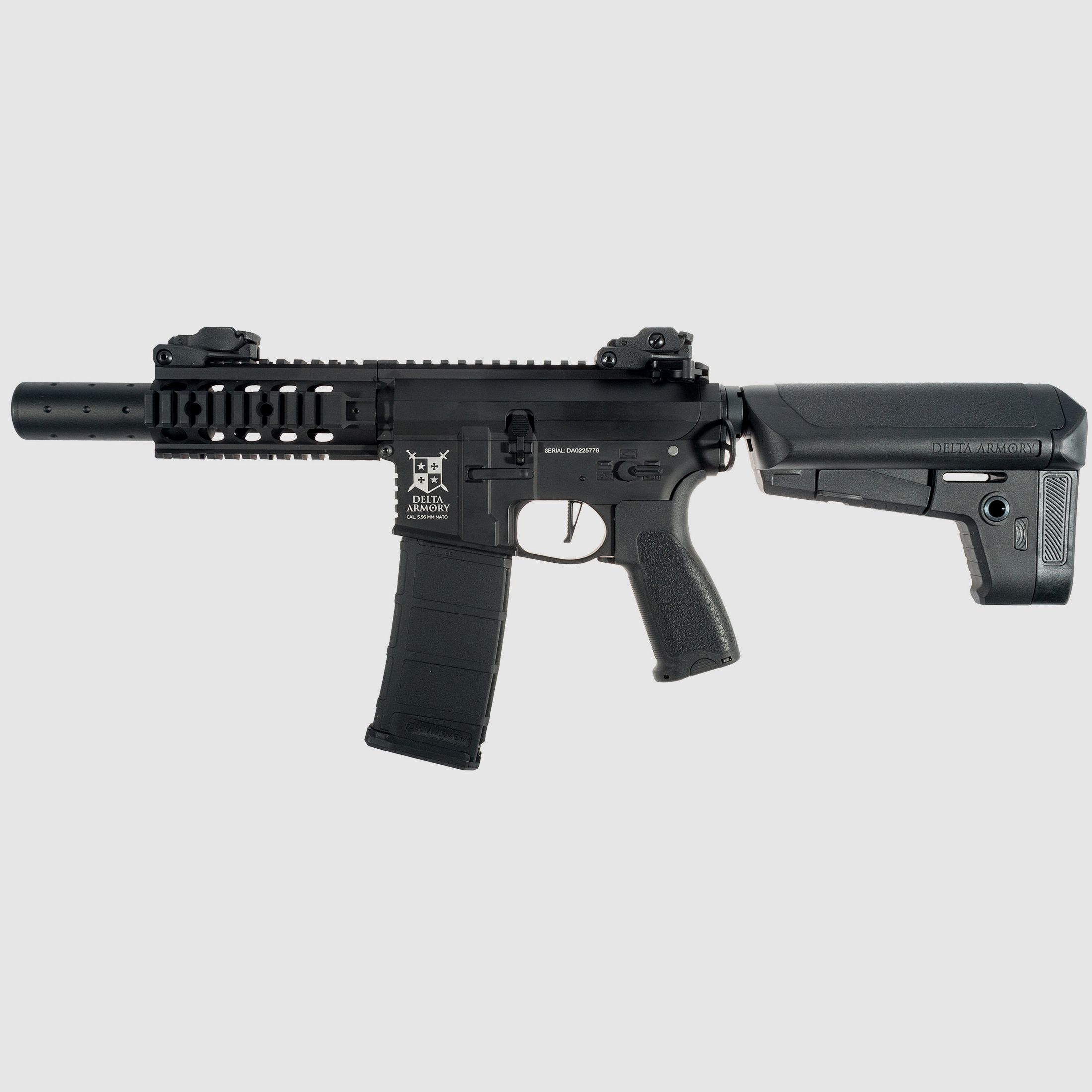 AR15 SilentOps CQB ALPHA Vollmetall Delta Armory Schwarz S-AEG Airsoft Gewehr Frei ab 18 Jahren