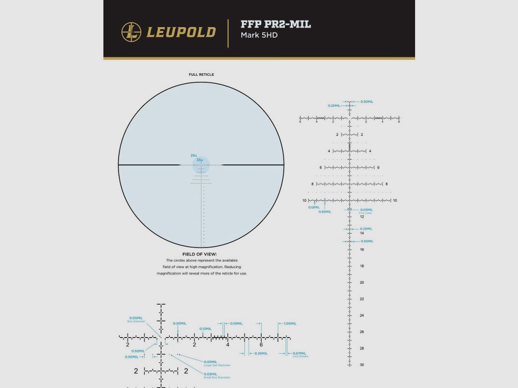 Ottica LEUPOLD Mark 4HD 8-32×56 M5C3 Side Focus 34mm FFP PR2-MIL, immagine 5 di 5