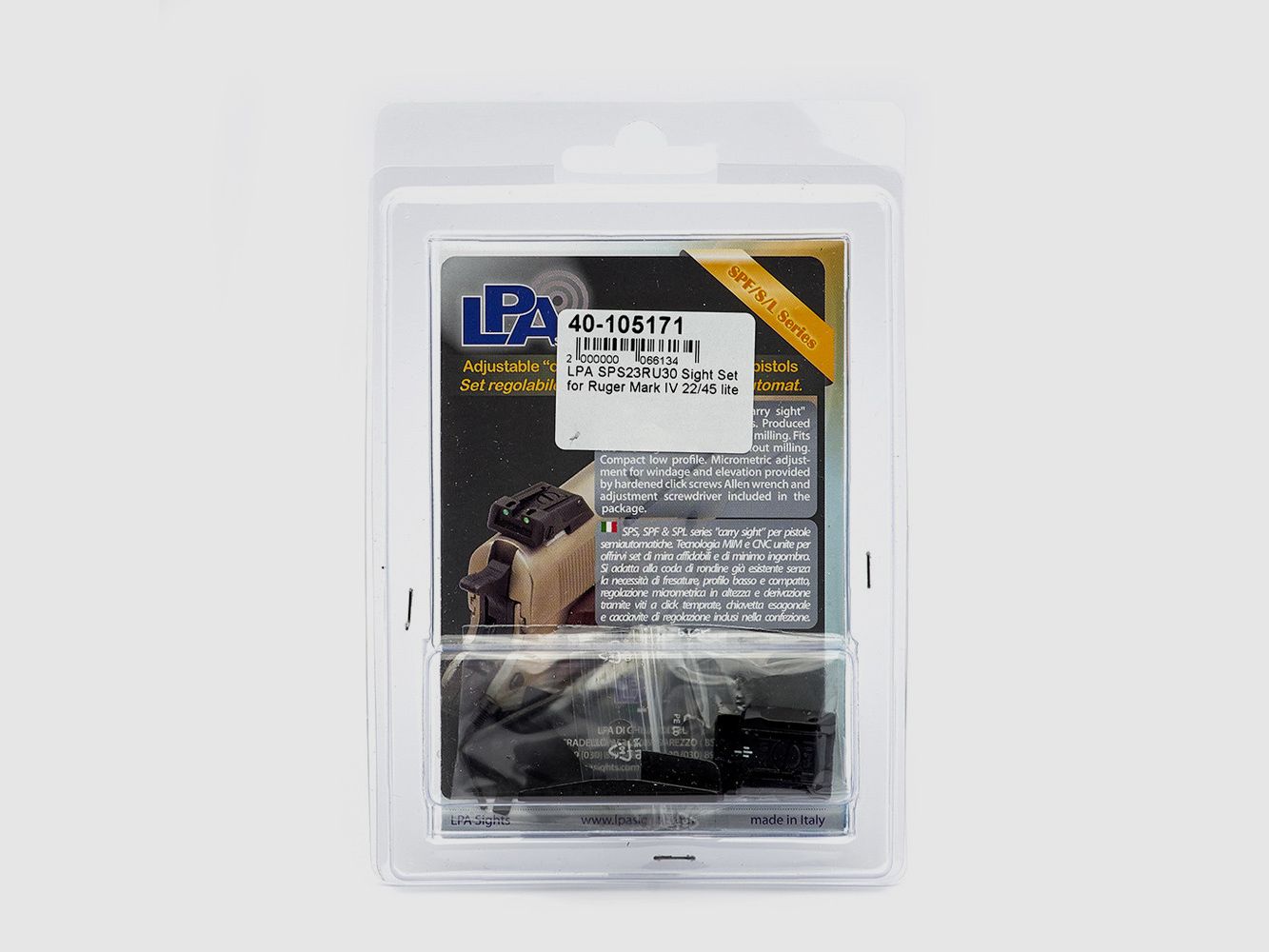 LPA SPS23RU30 Scope Set for Ruger Mark IV 22/45 lite, image 2 of 3