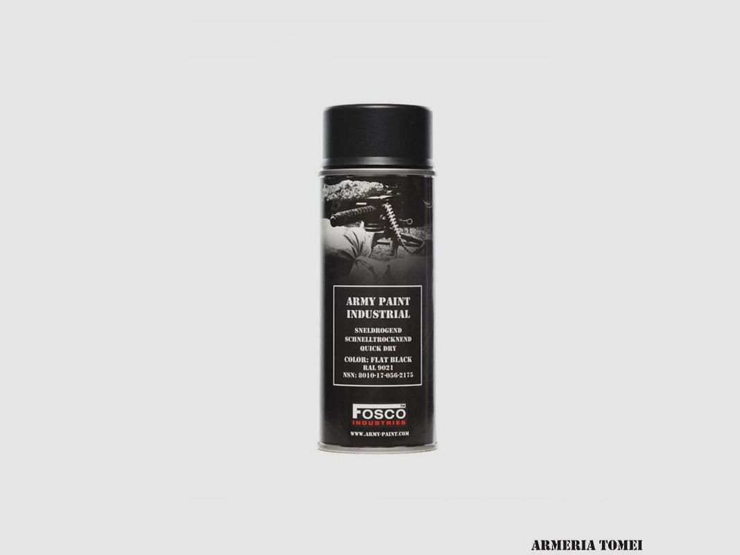 FOSCO INDUSTRIES – SPRAY PAINT FLAT BLACK RAL 9021 400ml