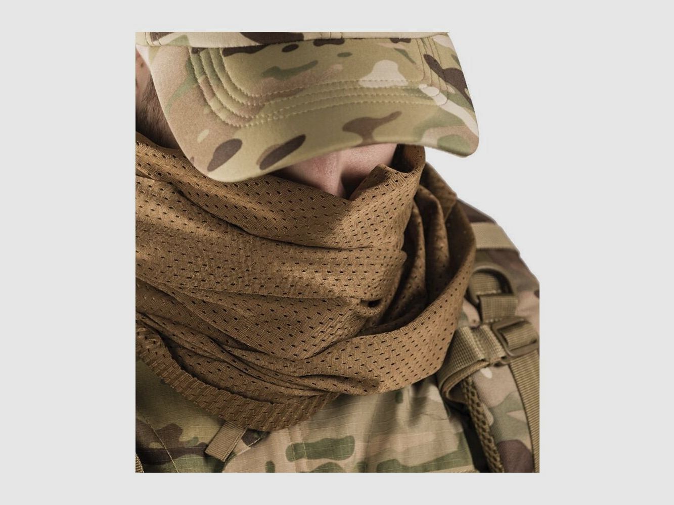 Écharpe en filet Mil-Tec Mesh coyote foncé