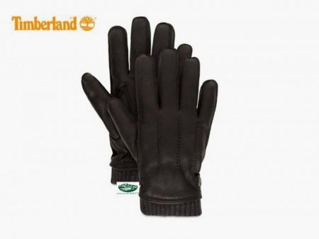 TIMBERLAND Guanti pelle neri A1EGC