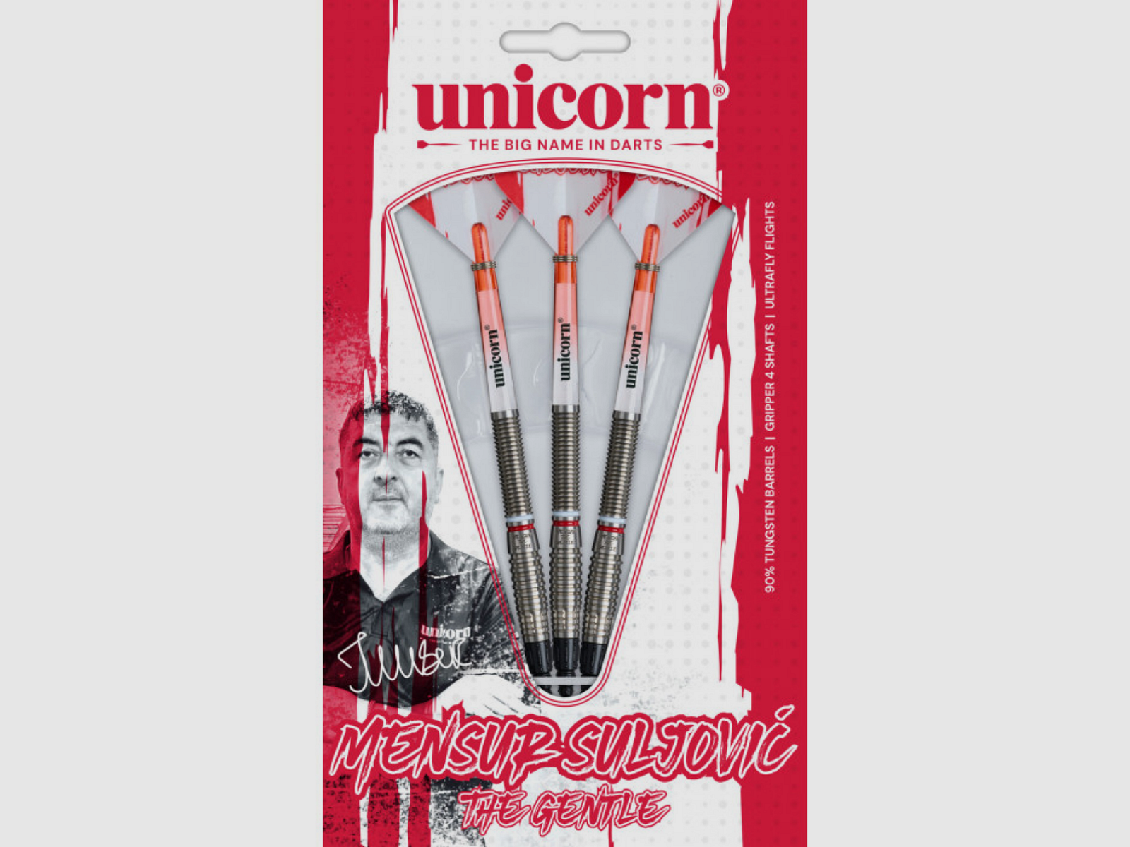 UNICORN – Mensur Suljovic 80% Wolfram Soft Tip Dart 18g, Bild 5 von 5
