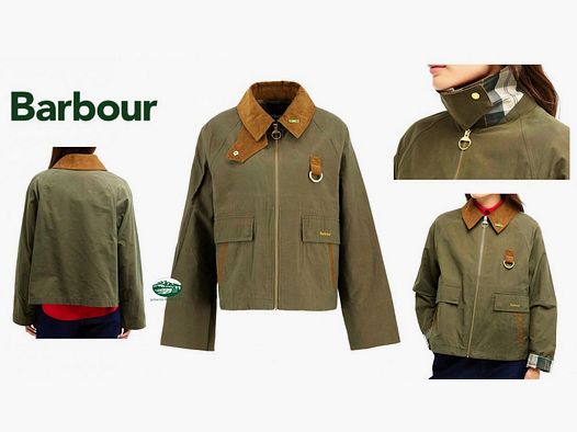 BARBOUR Giacca Spey donna colore verde salvia