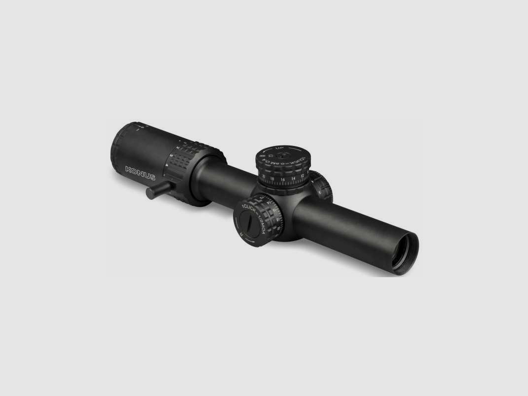 Konus Sultan 1-10x24 Ballistic Circle Ø 30mm Flip Cover, Zero-Stop, abnehmbarer Zoomhebel