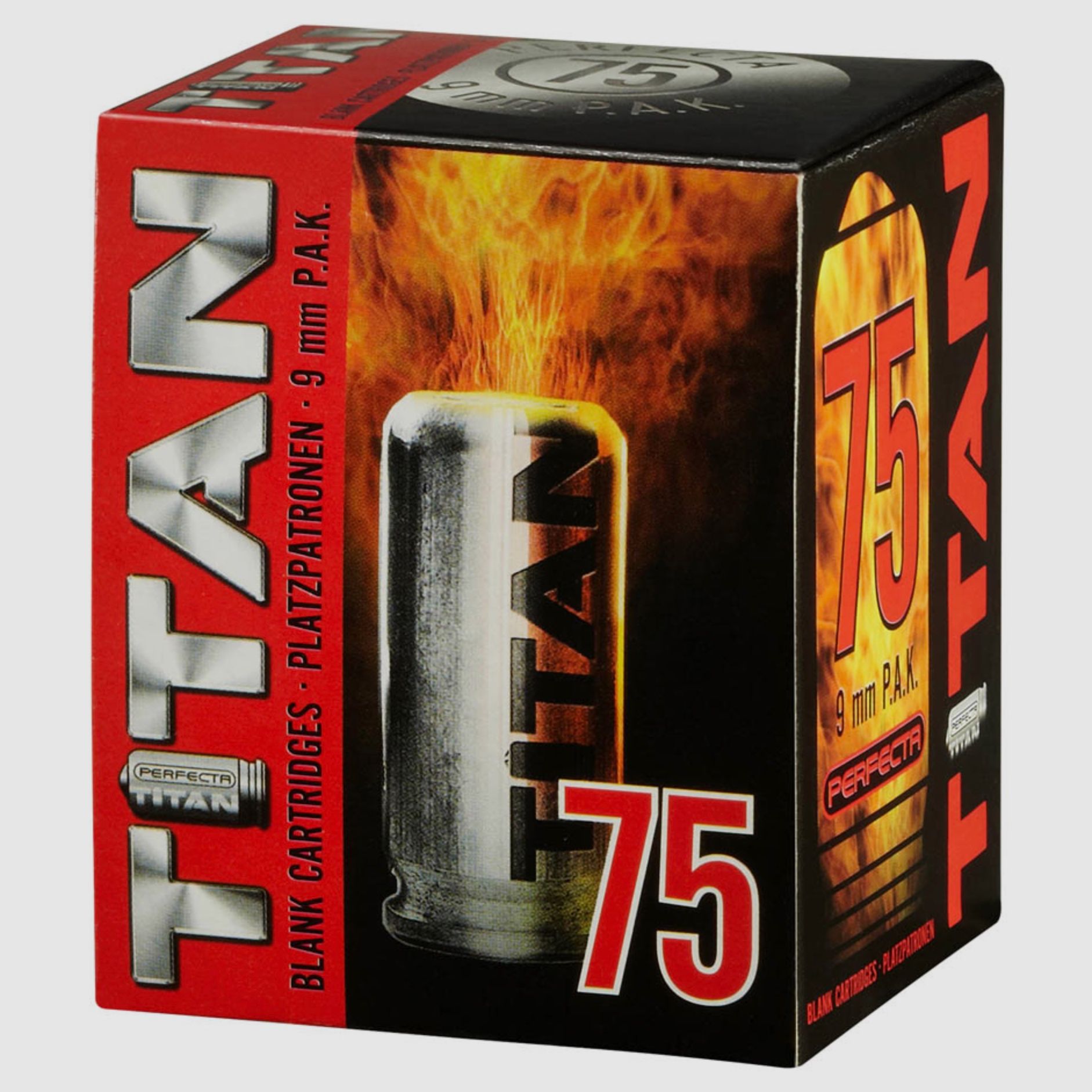 Umarex 4.1322-1 Perfecta Titan Platzpatronen 9 mm P.A.K. 75 Schuss Pyro
