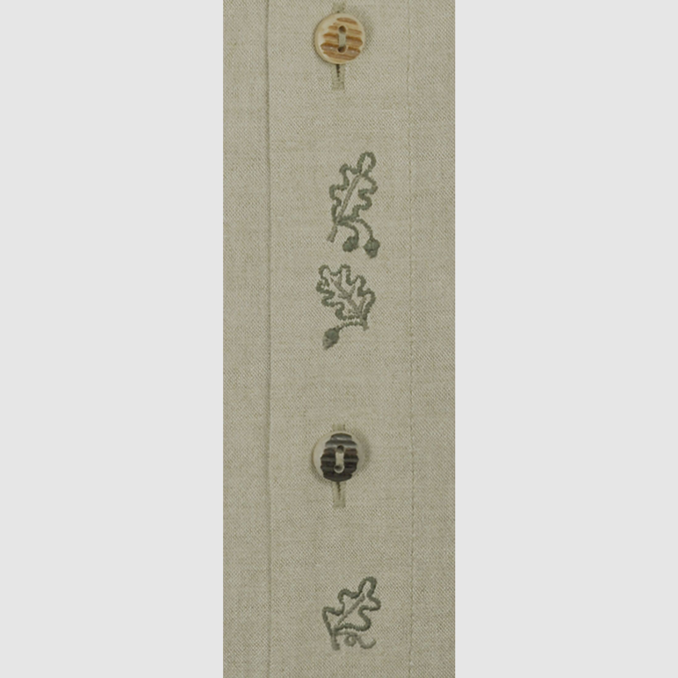 Hemd Chambray 1/1-Arm - Eichenlaub Stickerei