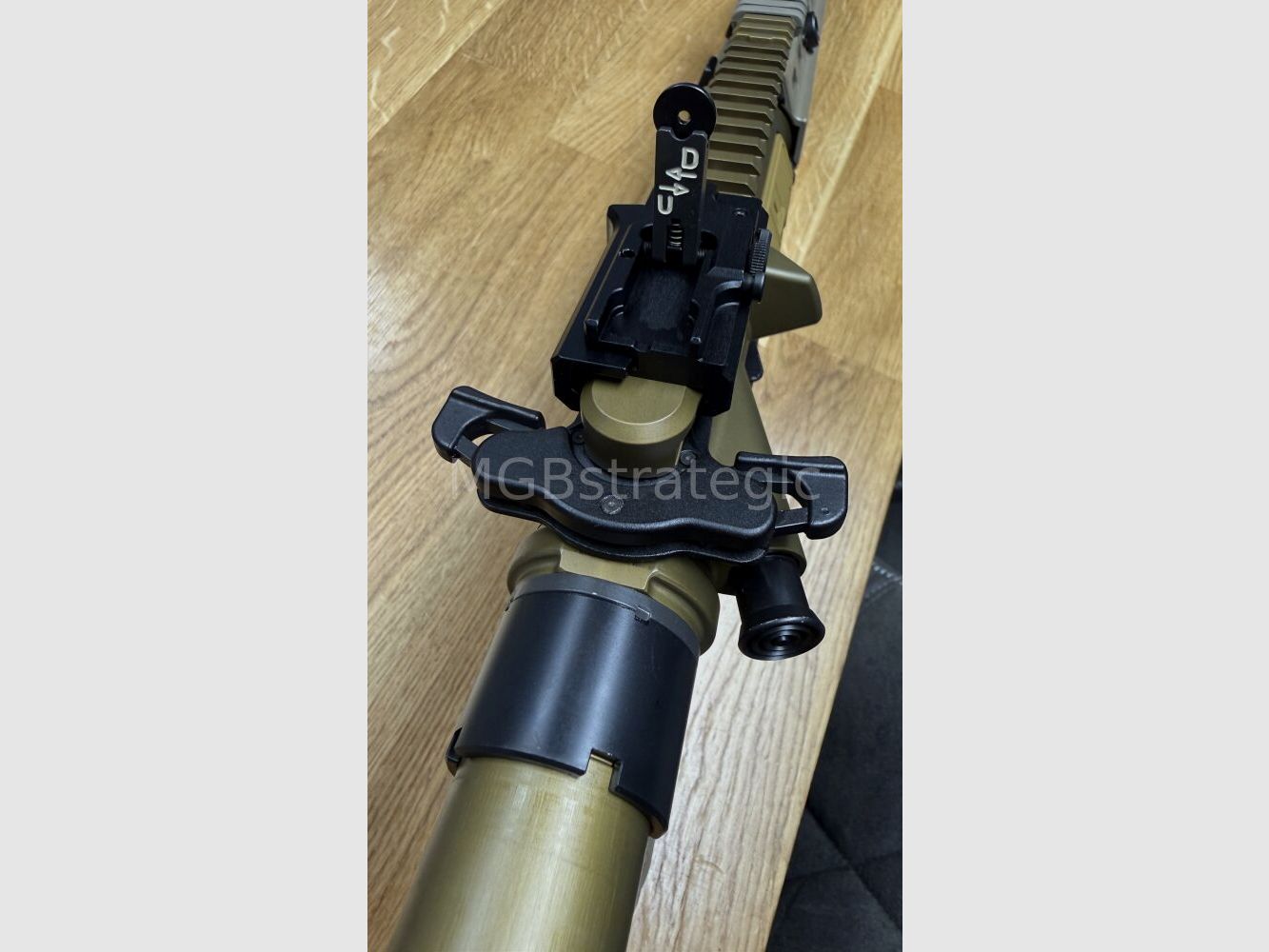 Heckler & Koch MR223 A3 Slim-Line 11" Lauf - halbautom. Büchse .223Rem MGBs Sondermodell FDE Edition inkl. Schalldämpfer ASE UTRA Dual 556-Short-QM2 Gen2 Cerakote FDE - zivile Version HK416 / G95K / G38 G95A1 / G95KA1 / mit Upgrades