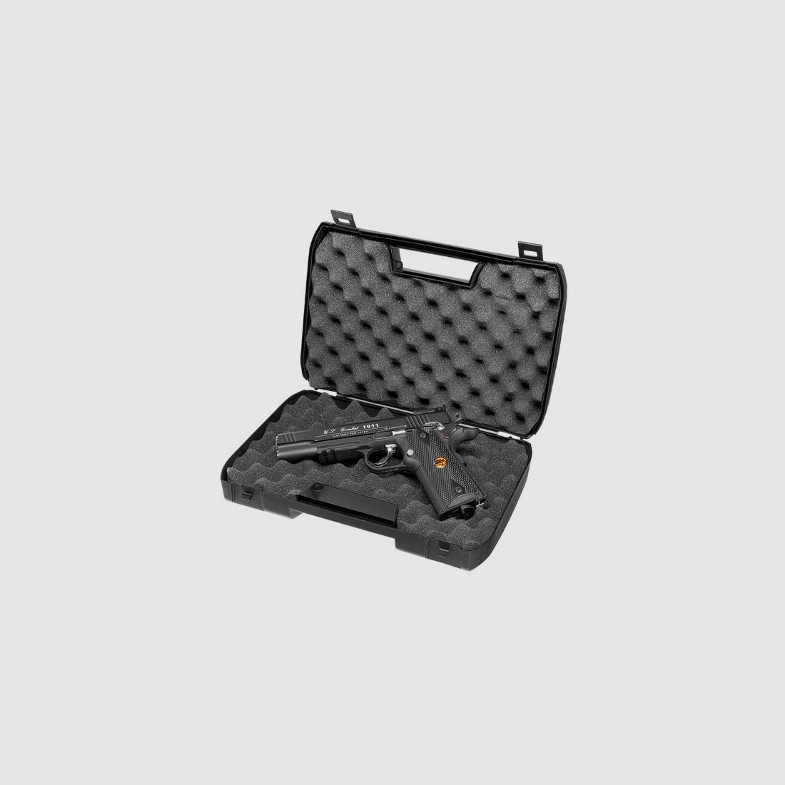 Bruni Guns US Combat M1911 CO2 Luftpistole Kal. 4,5mm BB Non Blowback mit Metallschlitten schwarz