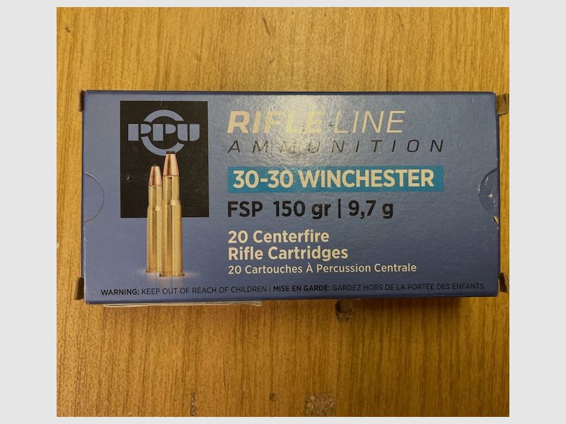 200 Stück Munition PPU 30-30 Winchester